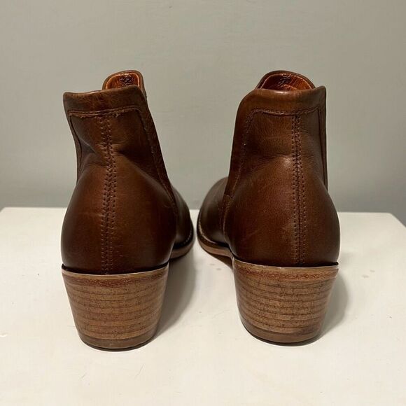 Wolverine Women's Brown Leather Stacked Heel Chelsea Boots - Picture 2 of 10